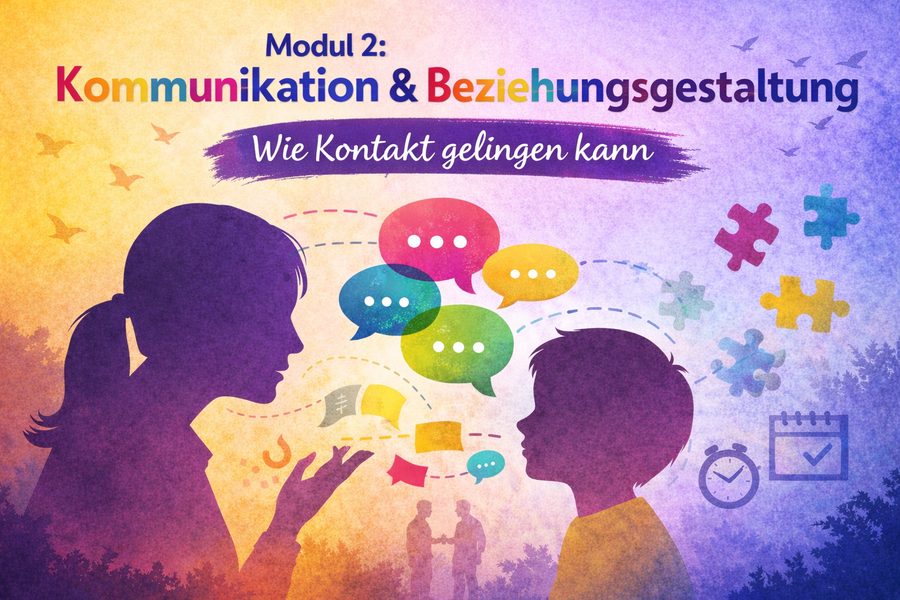 Illustration zum Fortbildungsmodul 2: Kommunikation und Beziehungsgestaltung